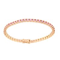 Bracciale Gazzola Donna Tennis in Oro rosa Zaffiro FC-BT104#..9DPORLU
